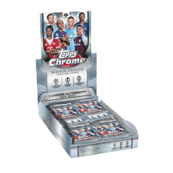 Topps 2025-2026 Topps Chrome UEFA Club Competitions Hobby Box
