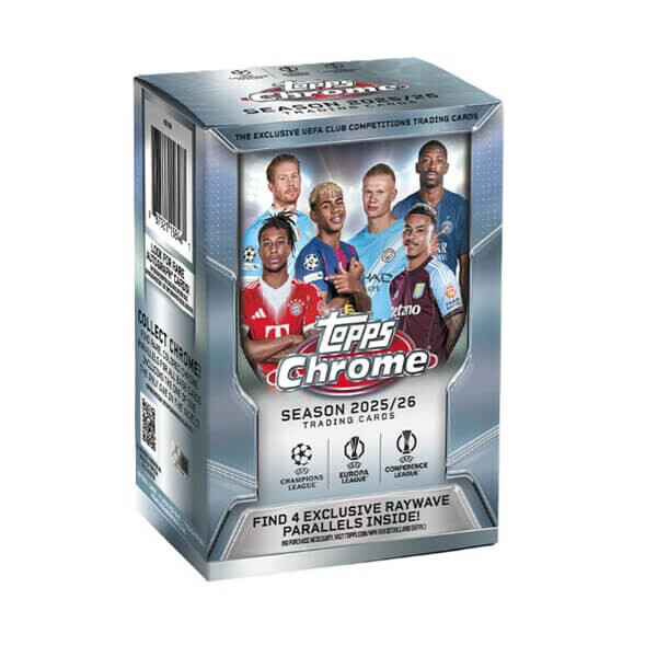 Topps 2025-2026 Topps Chrome UEFA Club Competitions Blaster Box