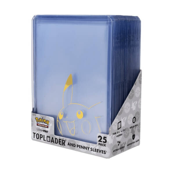 UltraPro Pokémon Pikachu Toploader a Penny Sleeves Combo (25x Toploader, 25x obal)