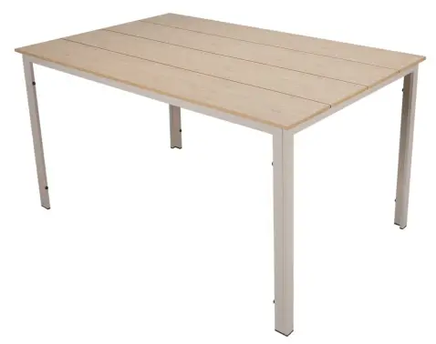 Záhradný jedálenský stôl Deglas 140x90 cm, béžový%
