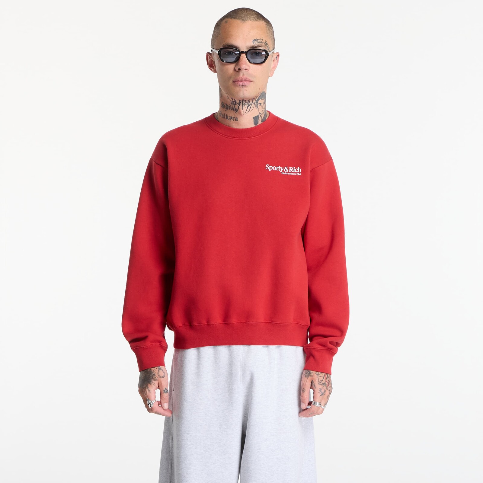 Mikina Sporty & Rich Modern Crewneck UNISEX Ruby M