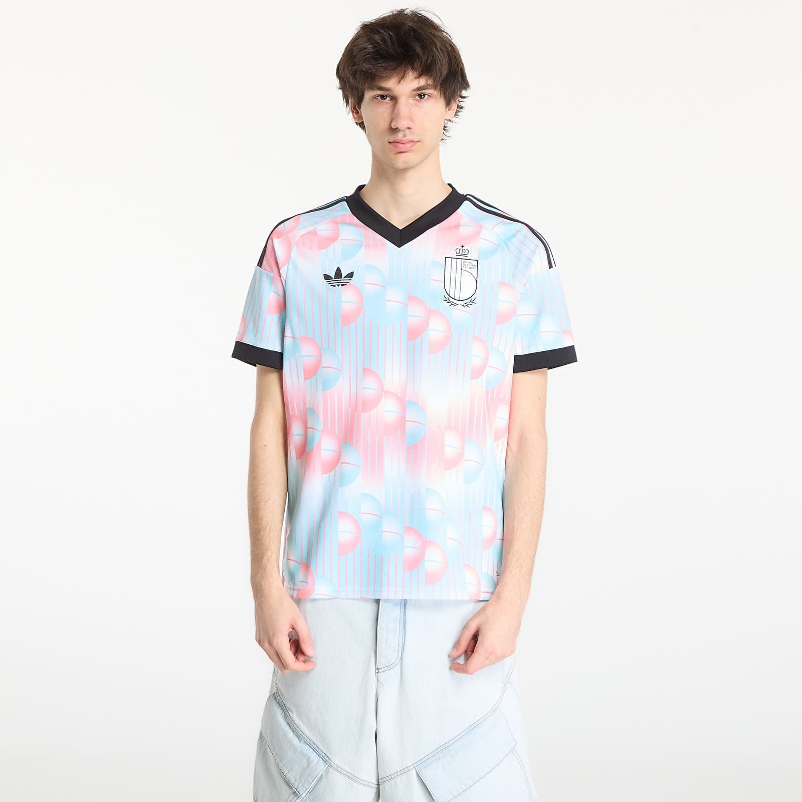Dres adidas Belgium 26 Away Jersey Frozen Blue/ Black XL