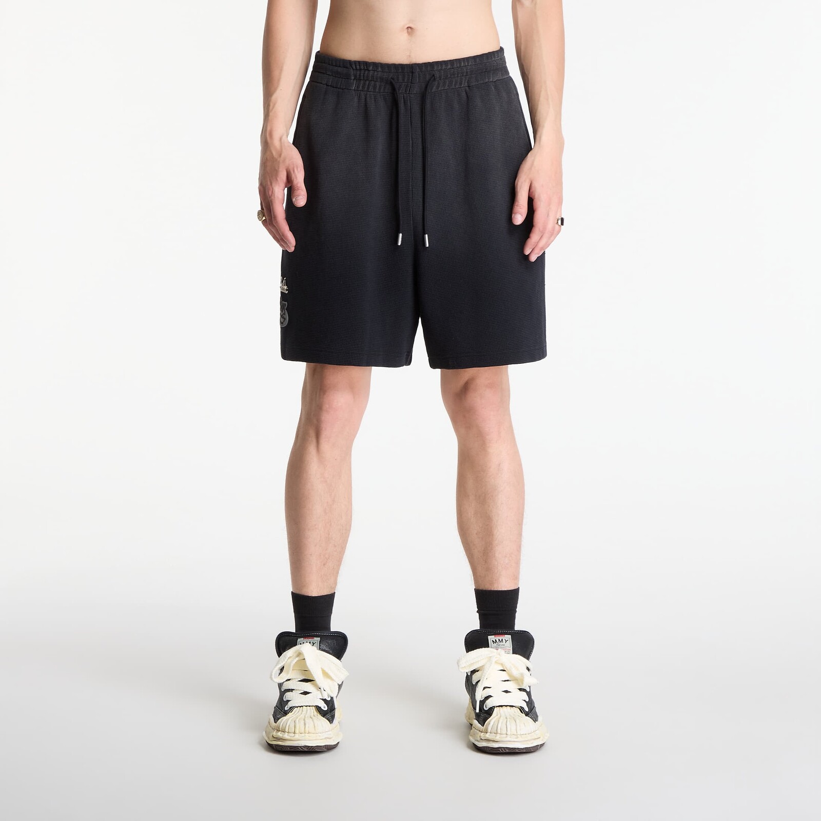 Šortky Playboy x FTSHP Waffle Sweatshorts Dark Grey L