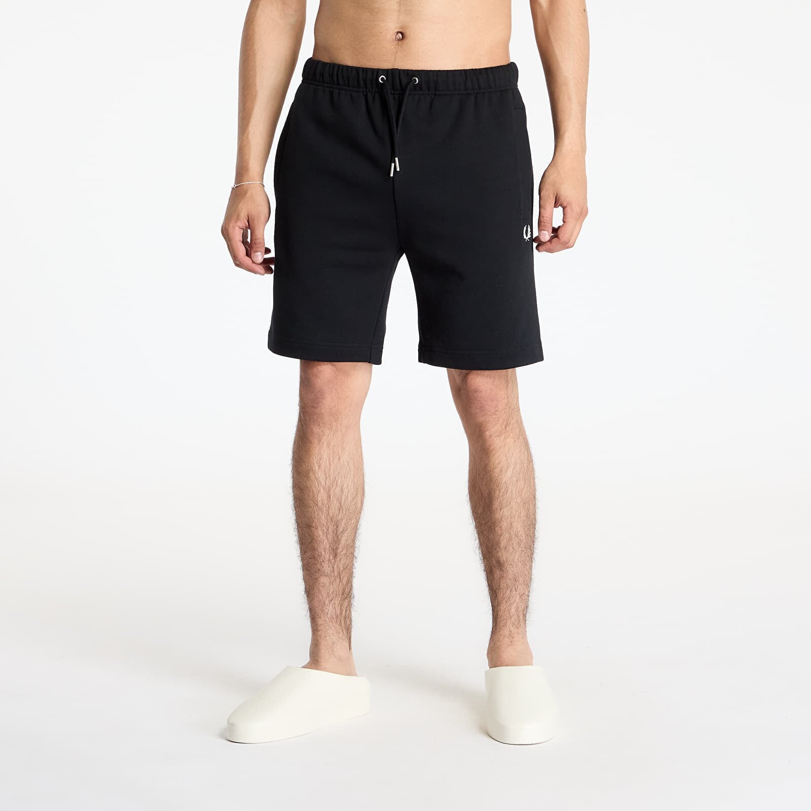 Šortky FRED PERRY Classic Sweat Short Black XL