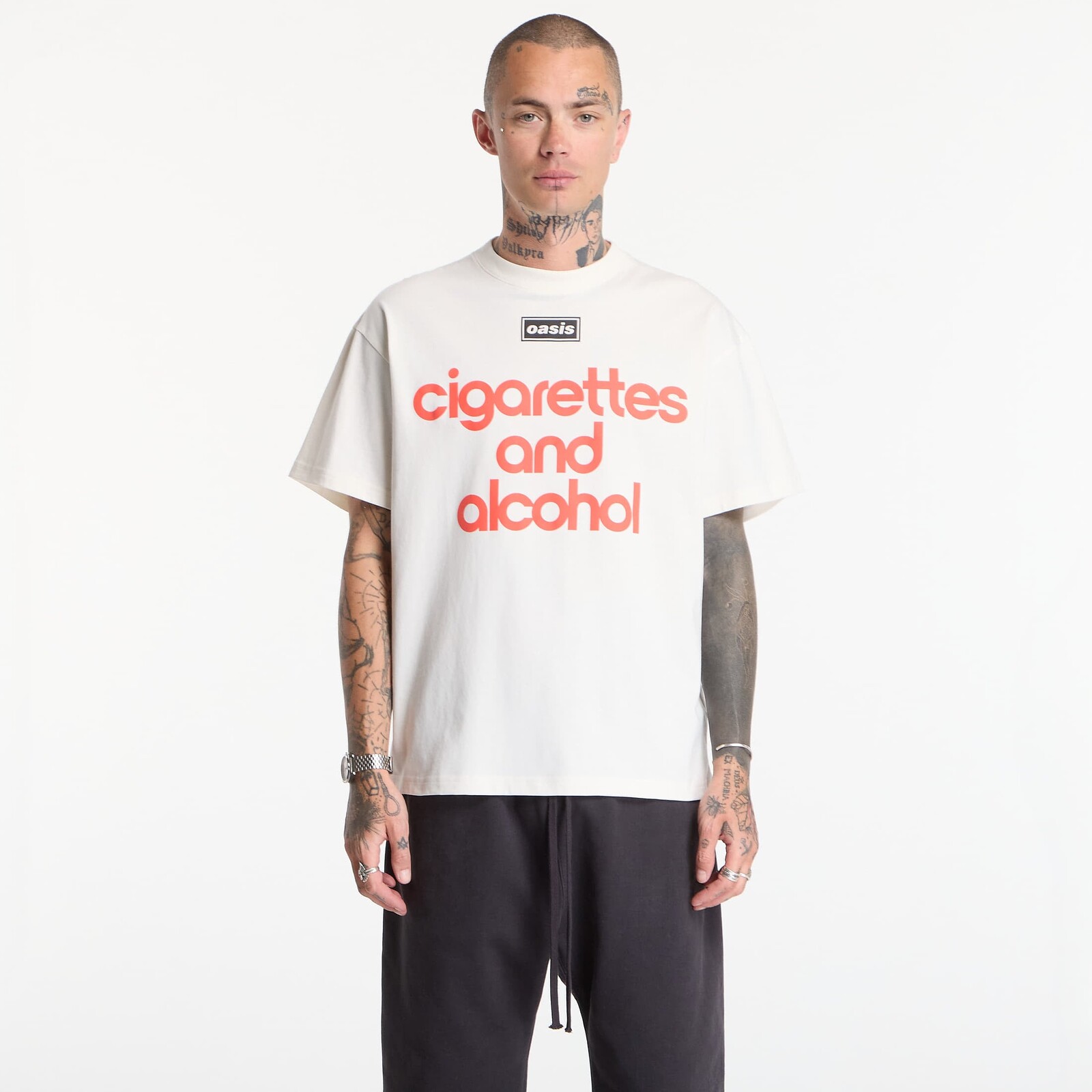 Tričko PLEASURES Nordique T-Shirt Vtg White S