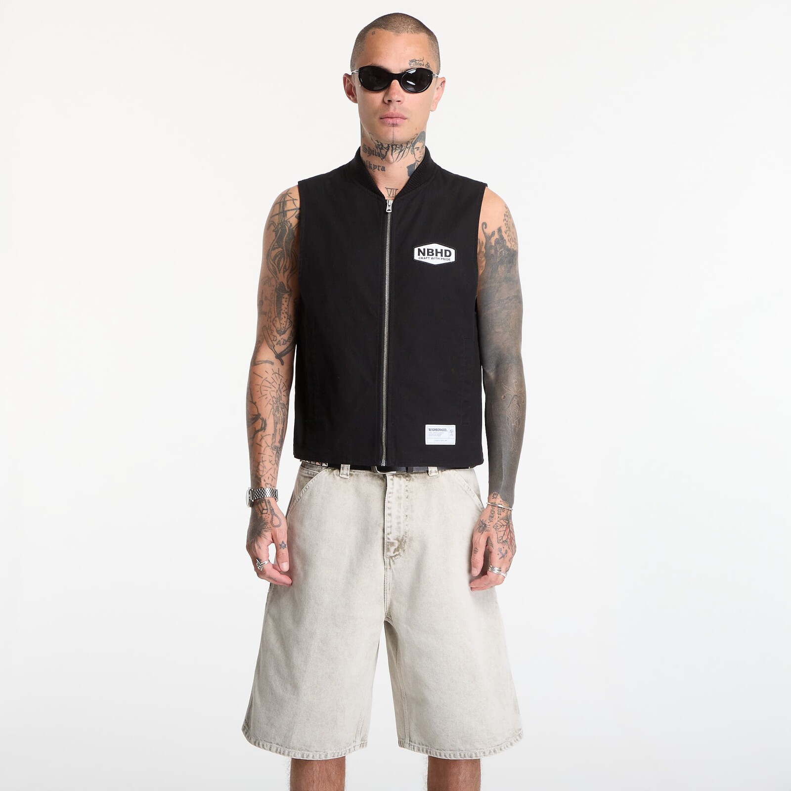 Vesta NEIGHBORHOOD Zip Work Vest Black L