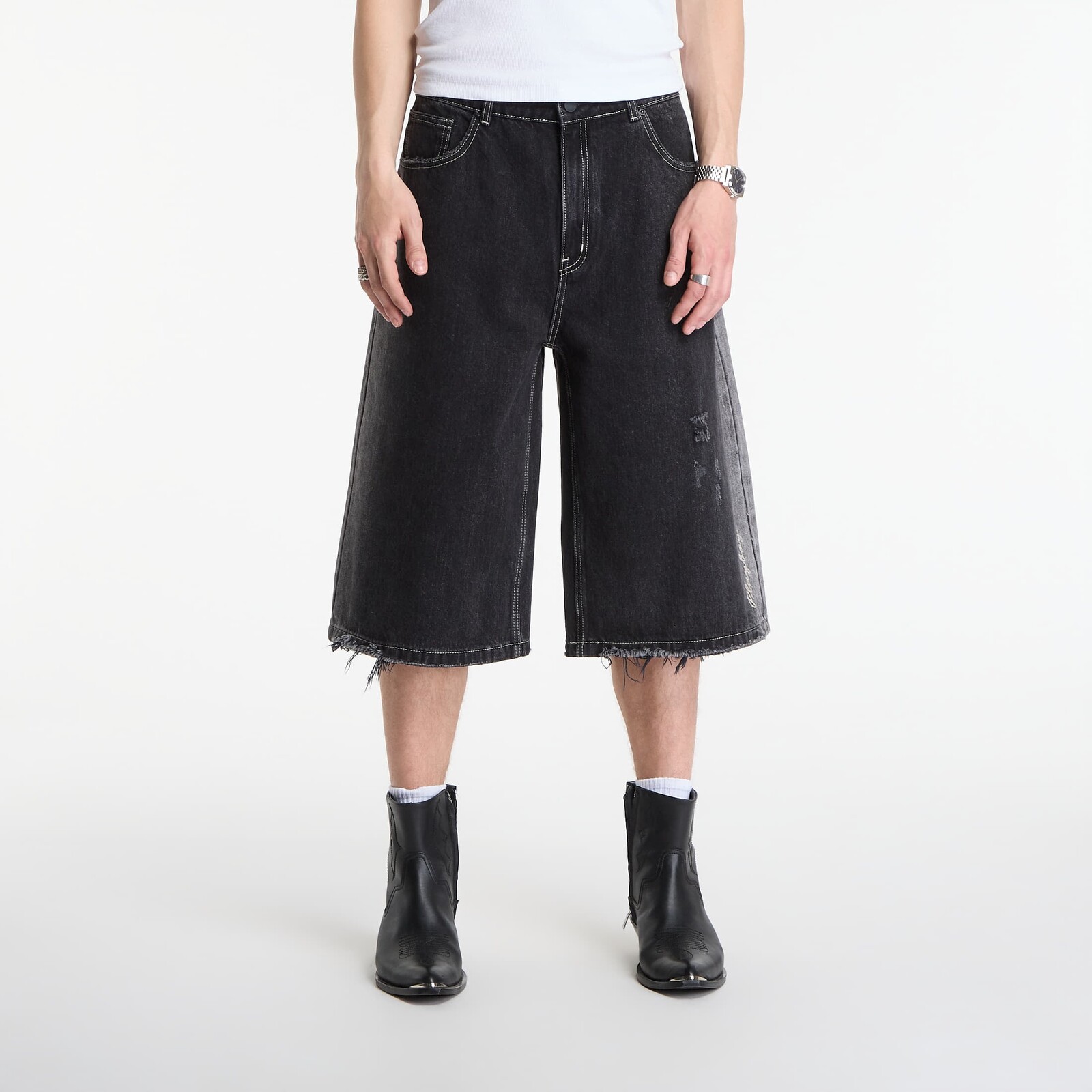 Šortky Playboy x FTSHP Denim Jorts UNISEX Black 36