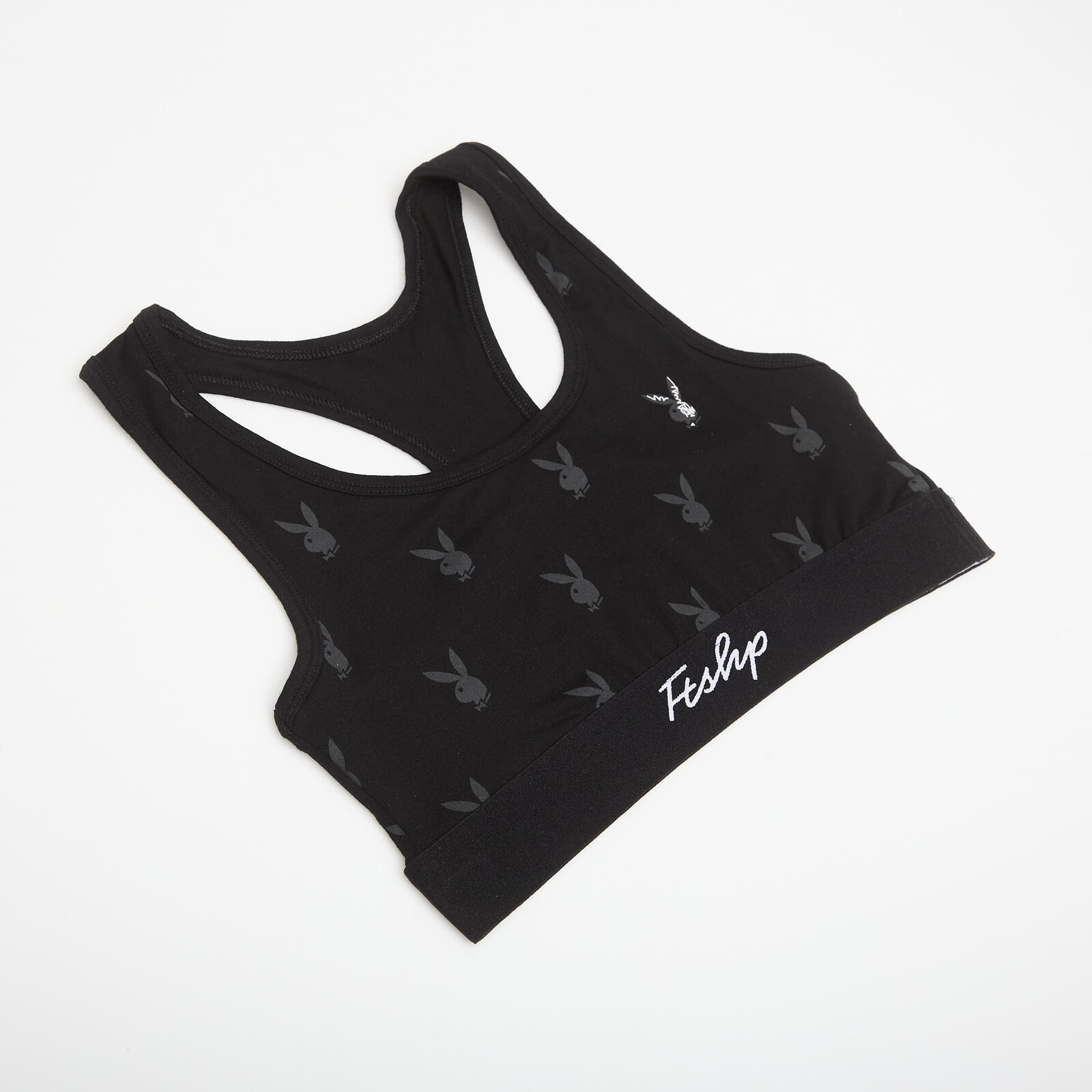 Podprsenka Playboy x FTSHP Underwear Womans Bralette 1 Pack Black XL