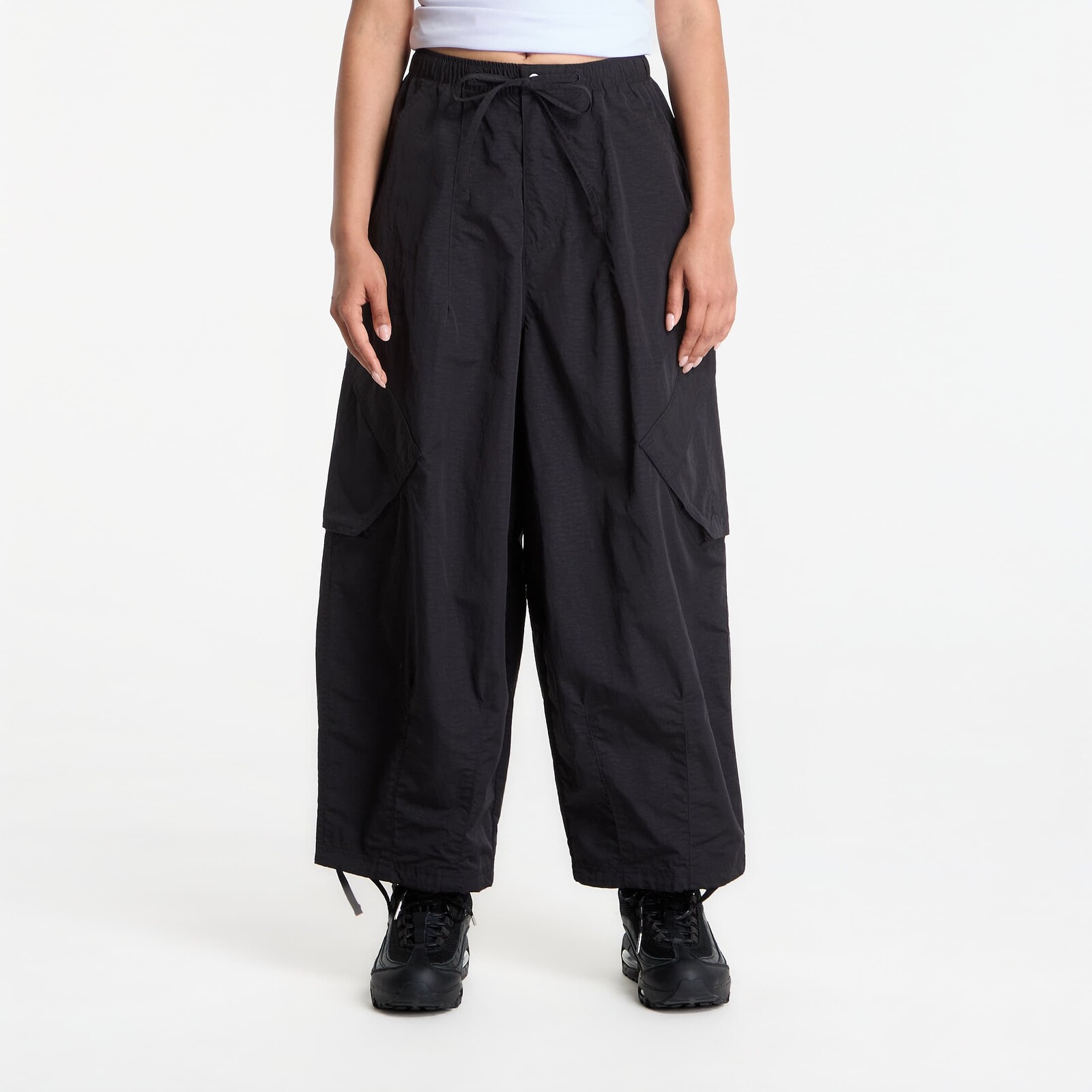 Kalhoty Jordan Flight Chicago Women's Parachute Pants Black/ Black L