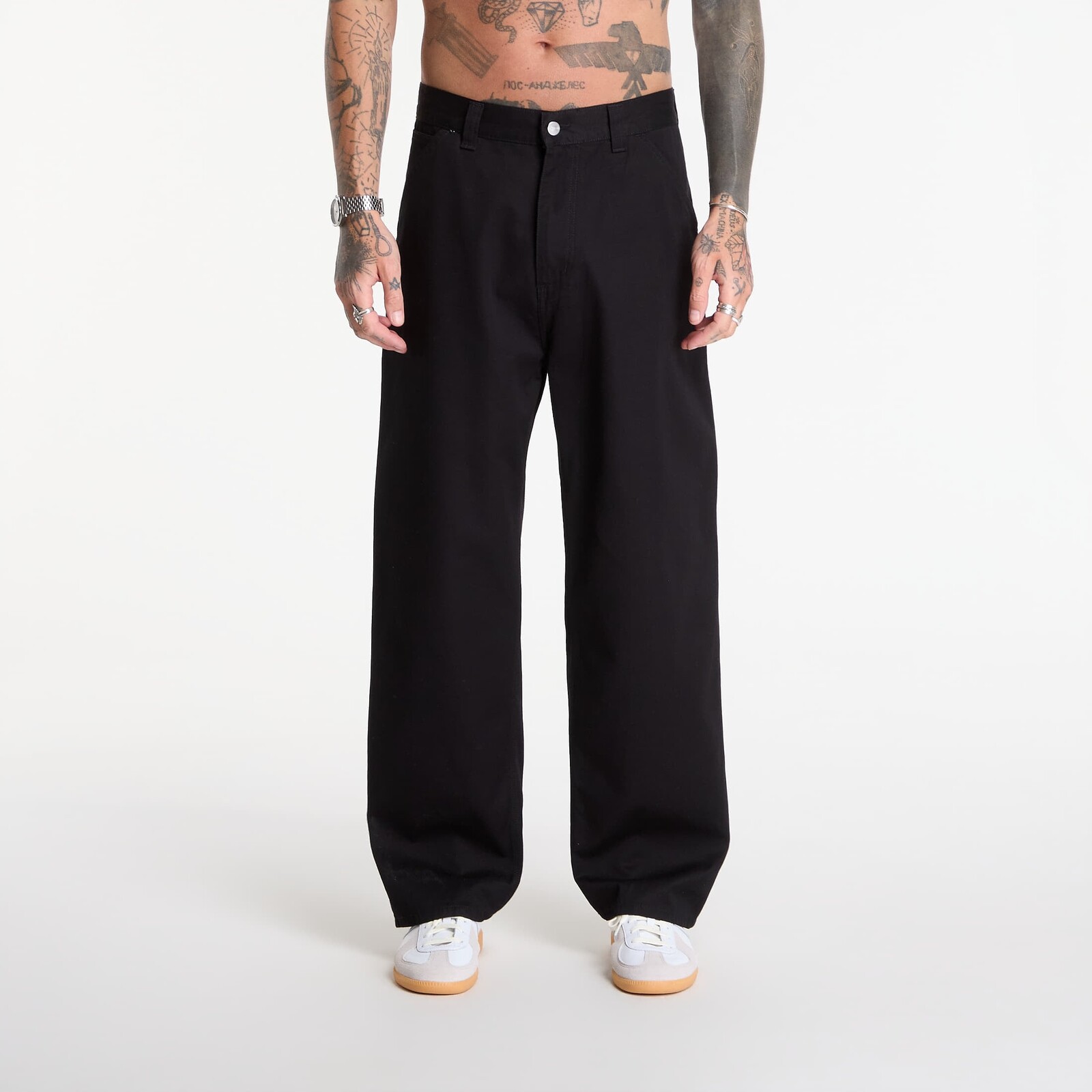 Džínsy Carhartt WIP OG Single Knee Pant Black Rinsed XS