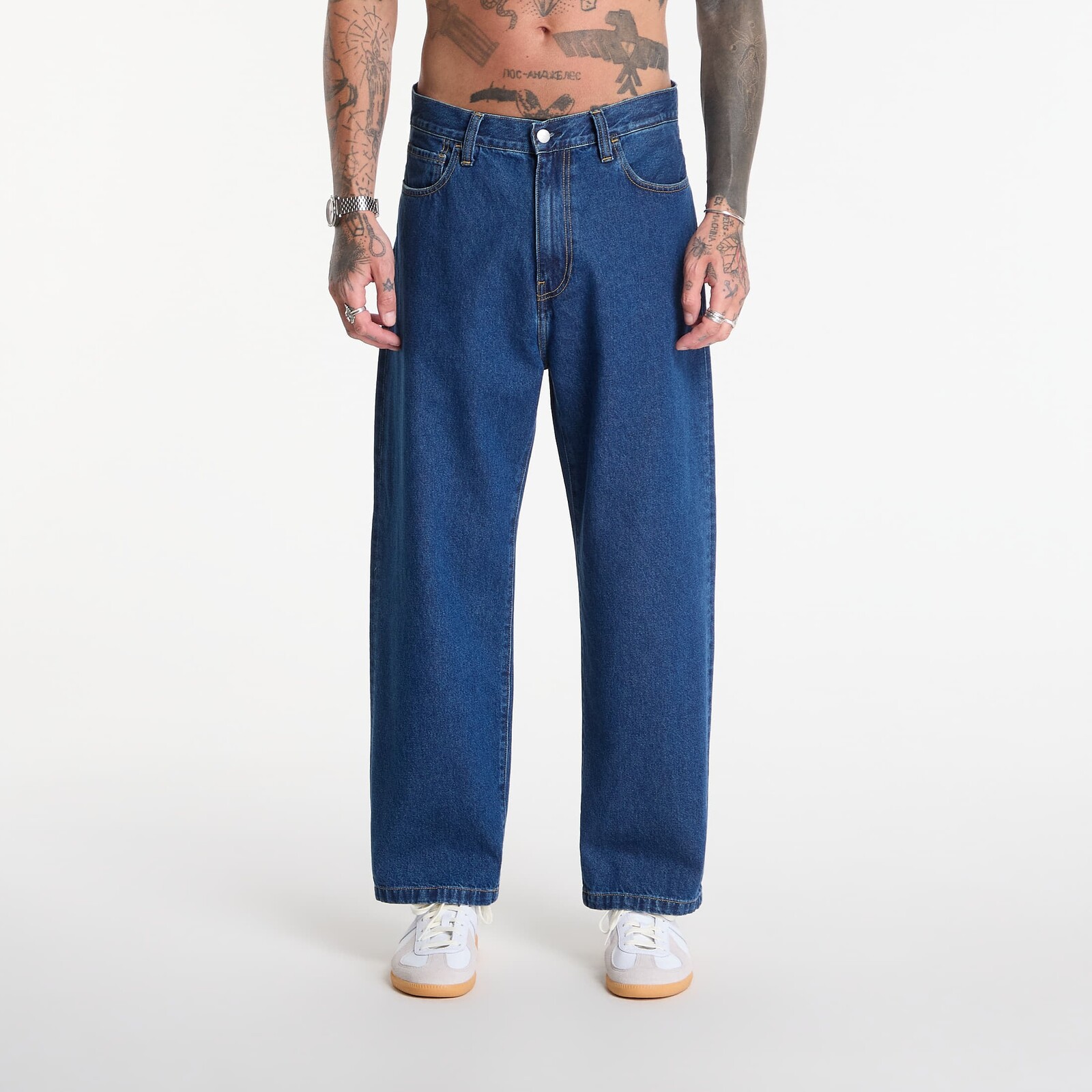 Džínsy Carhartt WIP Landon Pant Blue Stone Washed 29