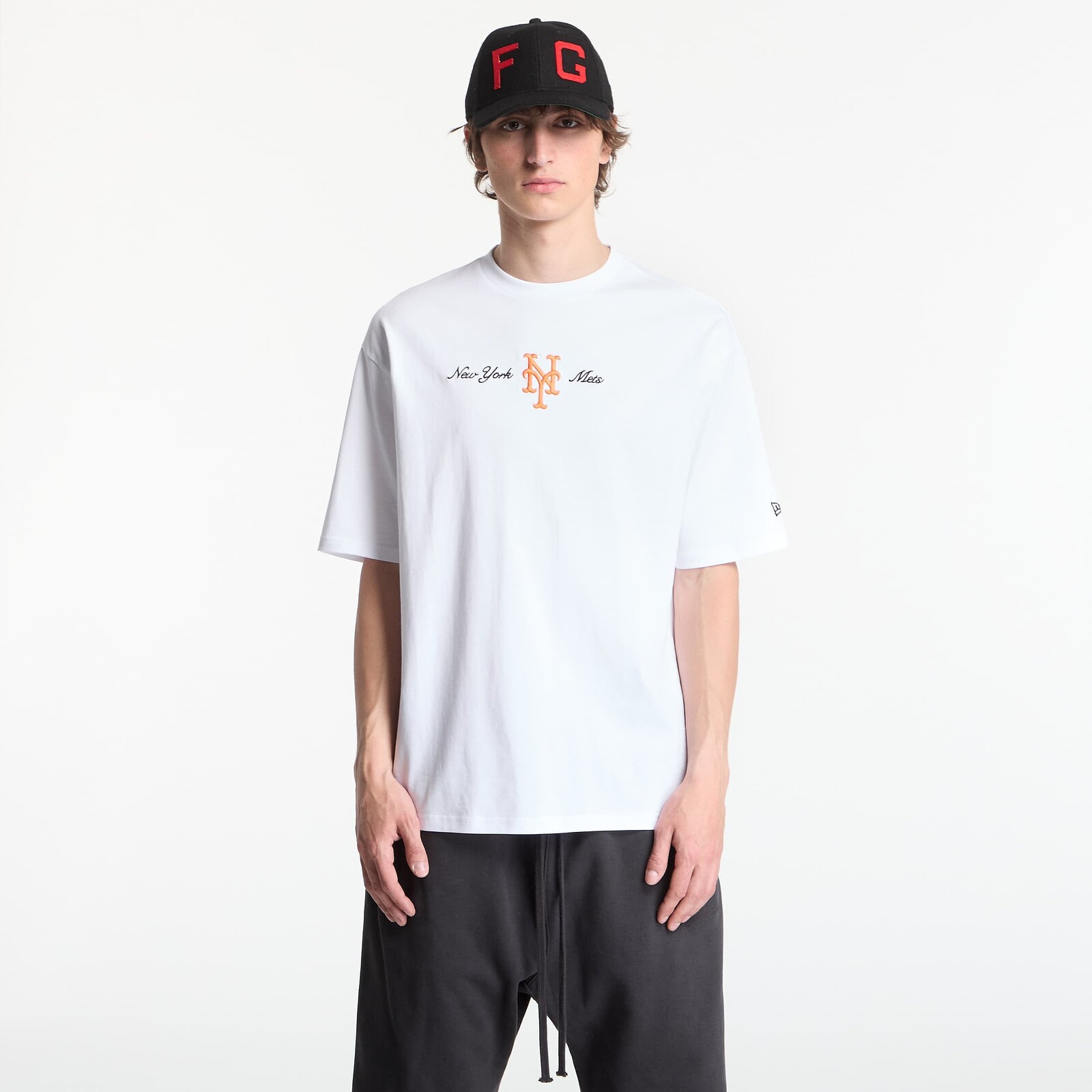 Tričko New Era MLB Script OS Tee New York Mets Optic White L