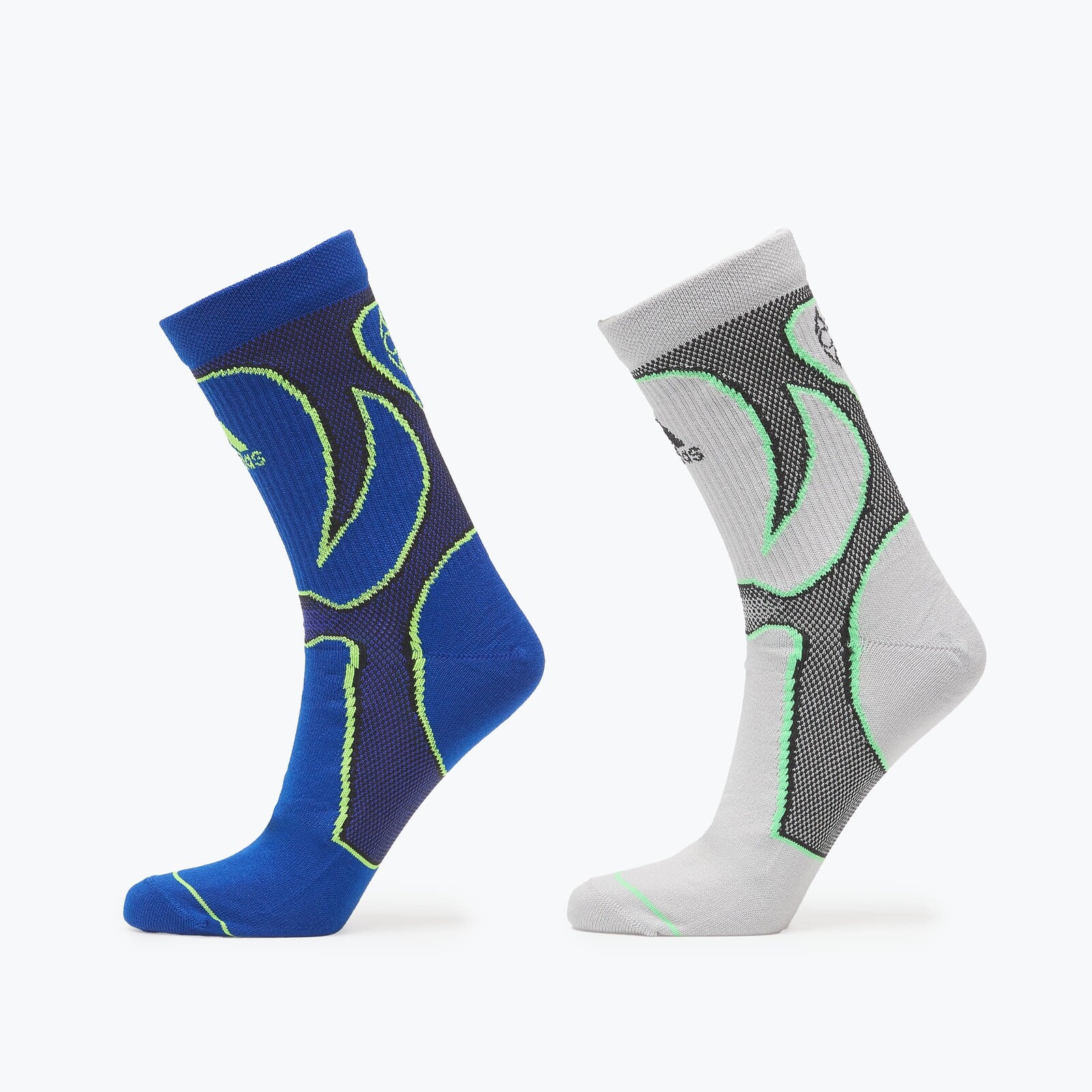 Ponožky adidas Teamgeist Crew Socks 2 Pairs Grey Two L