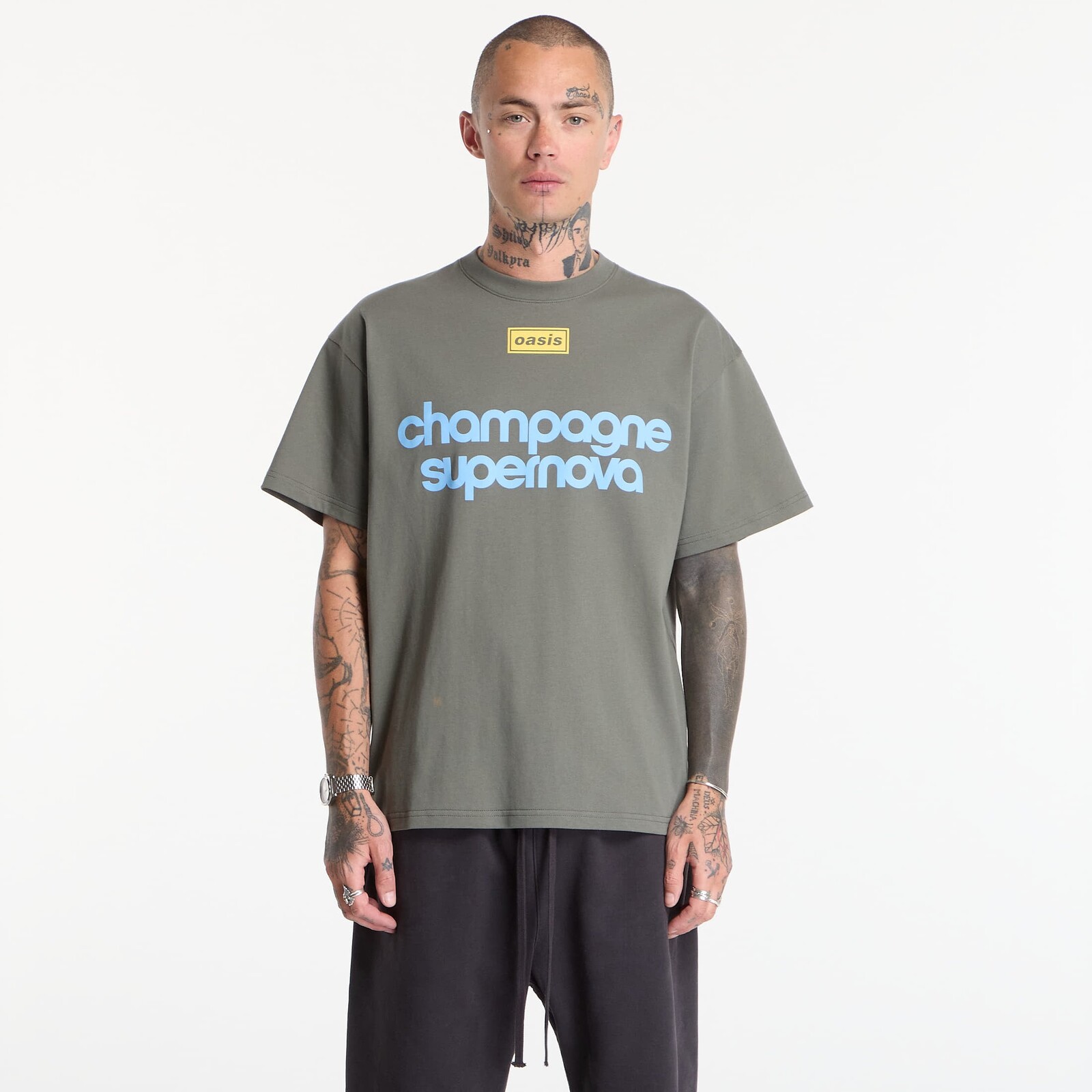 Tričko PLEASURES Nordique T-Shirt Faded Black M