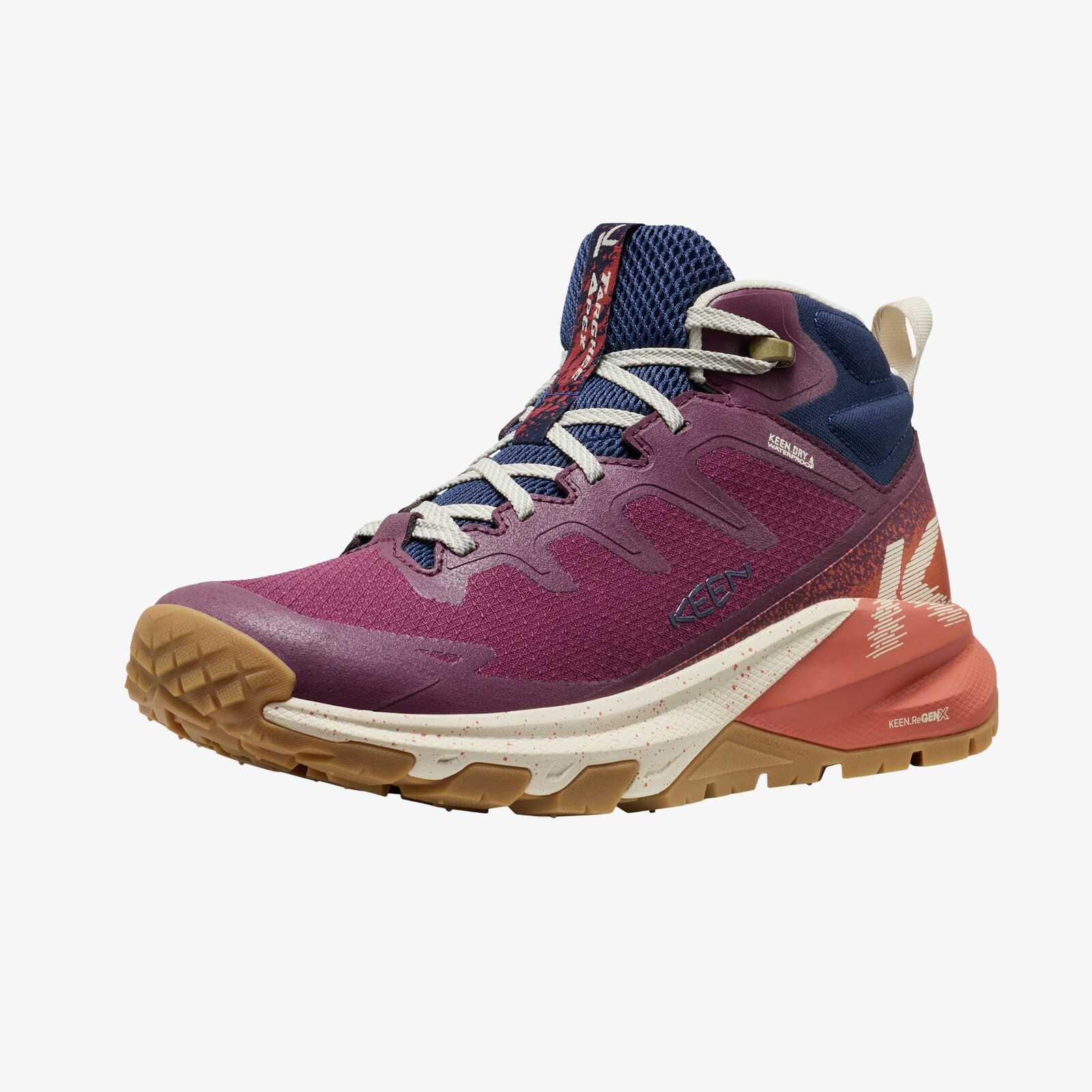 Tenisky KEEN Targhee Apex Mid Wp Women Fig/ Burnt Brick EUR 41