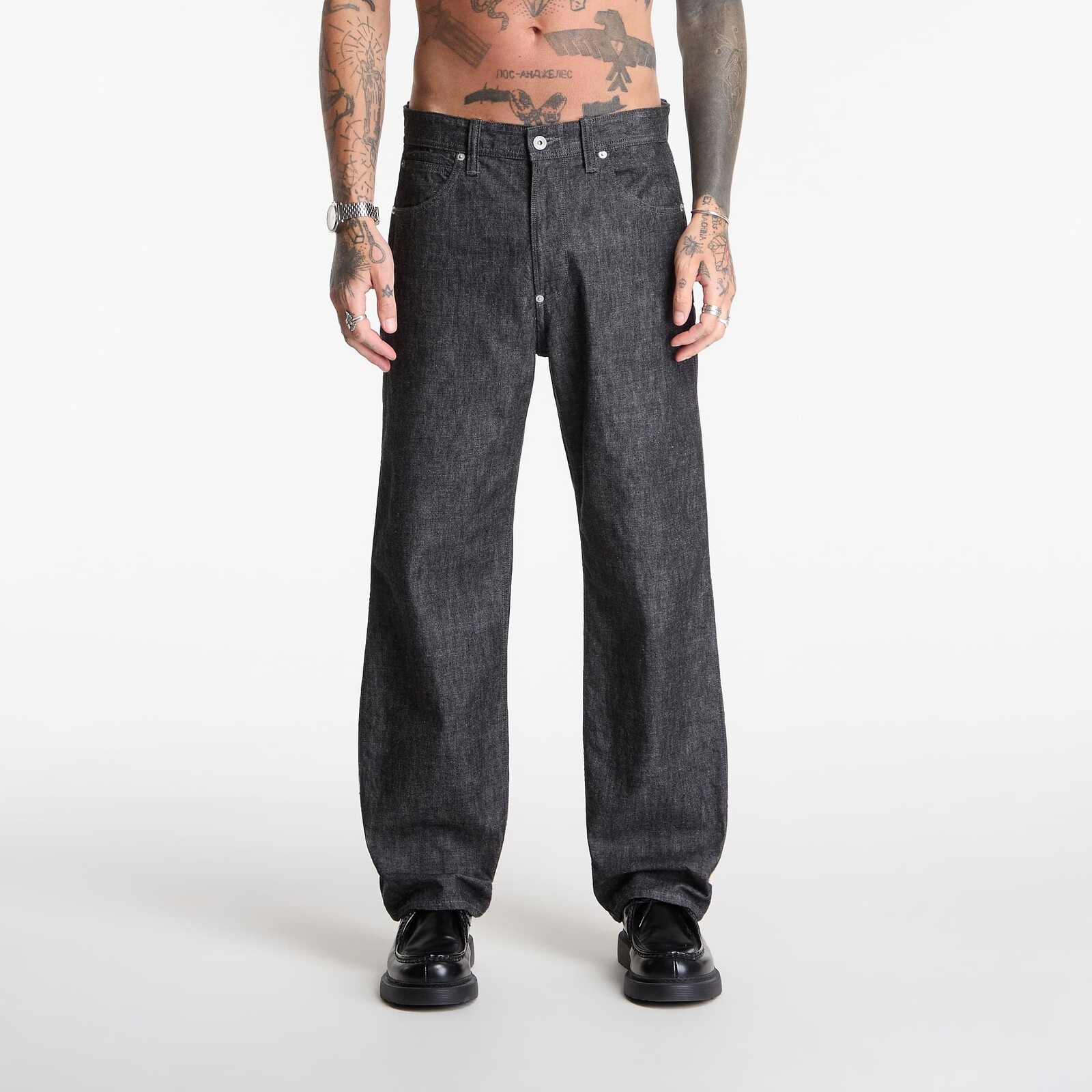 Džínsy NEIGHBORHOOD Lw Denim Pants Black L