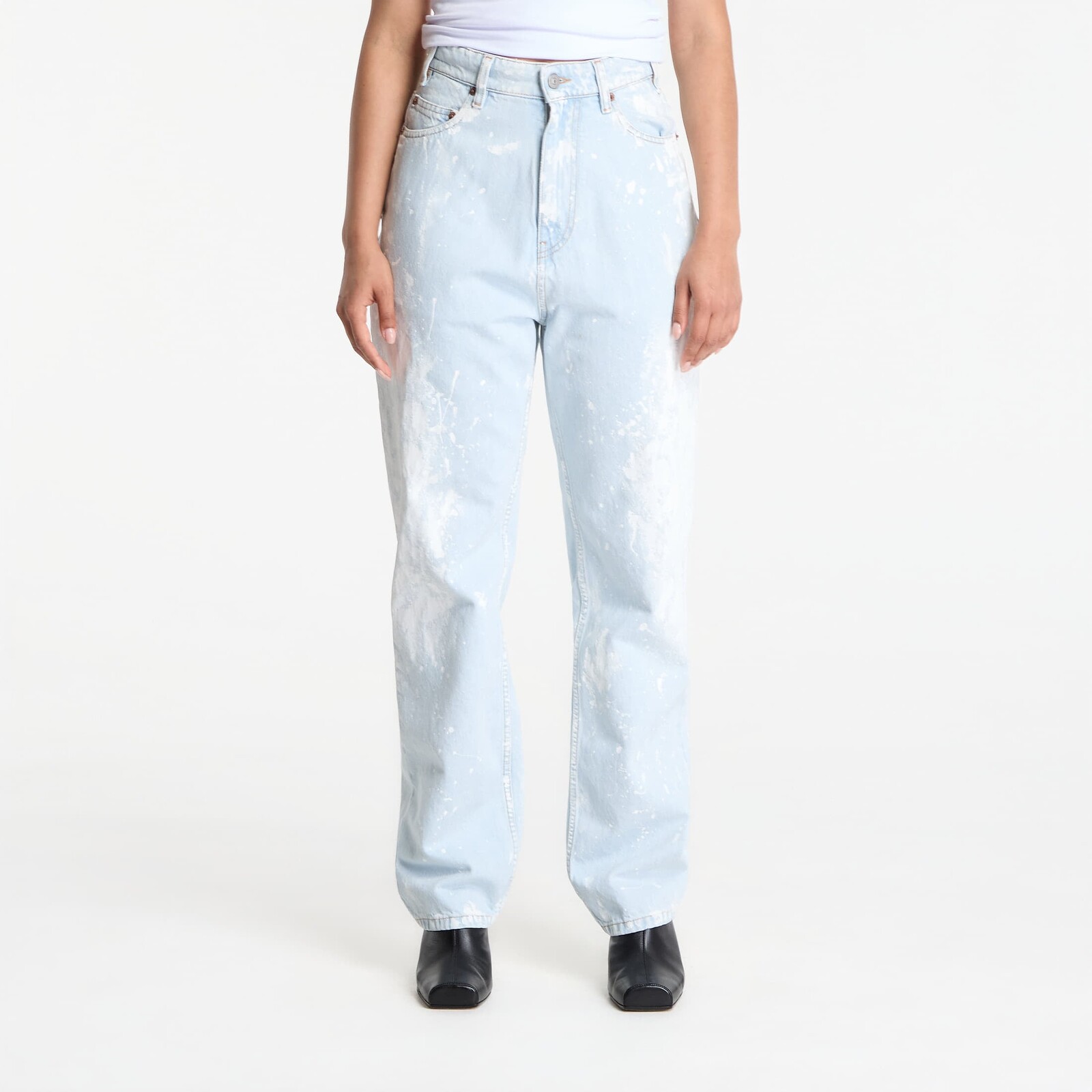 Džínsy MM6 Straight-Leg Jeans Blue 28
