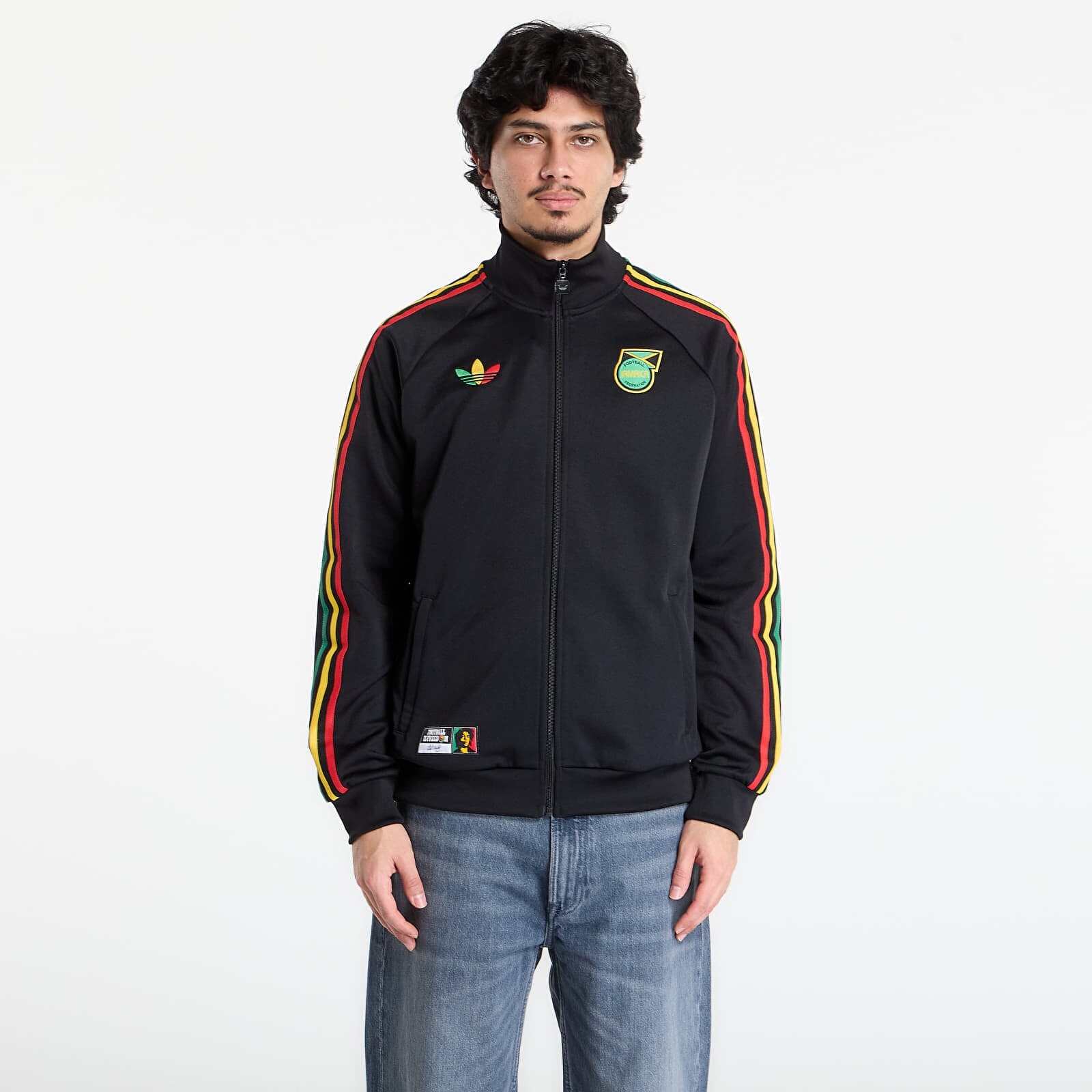 Mikina adidas Jamaica X Bob Marley Originals Track Top Black M