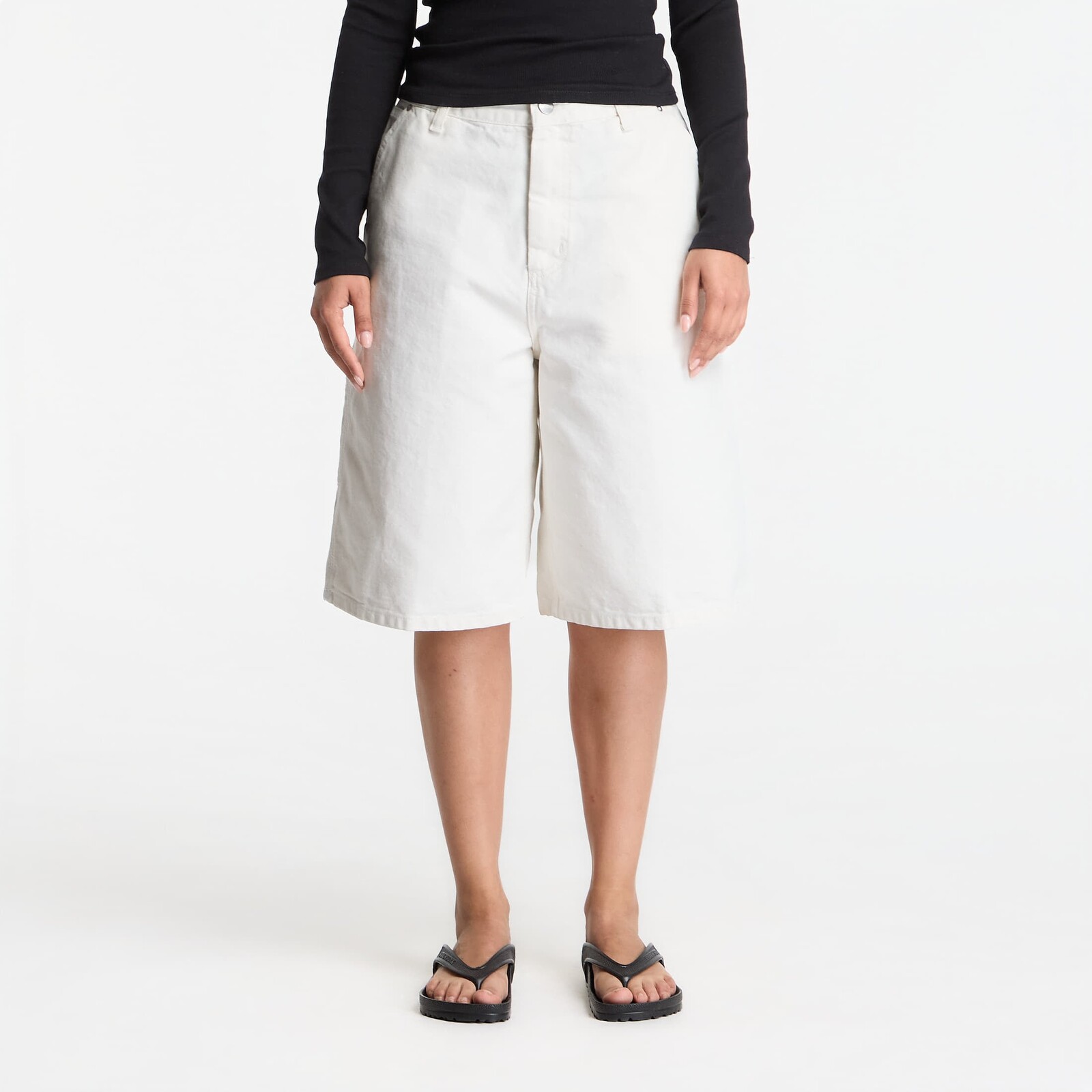 Šortky Carhartt WIP W' Nixon Single Knee Short Wax Stone Washed M