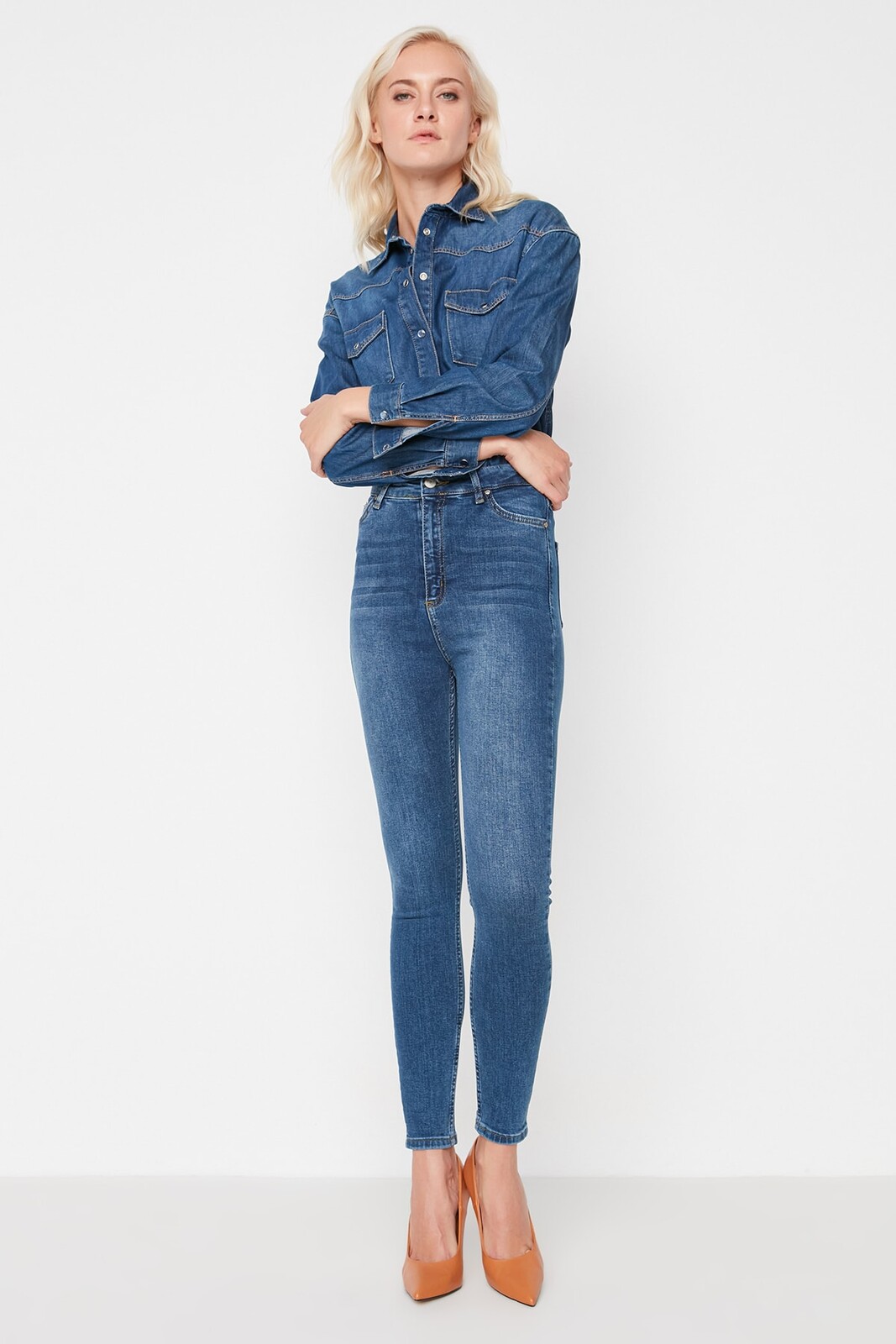 Dámske džínsy Trendyol Skinny Fit