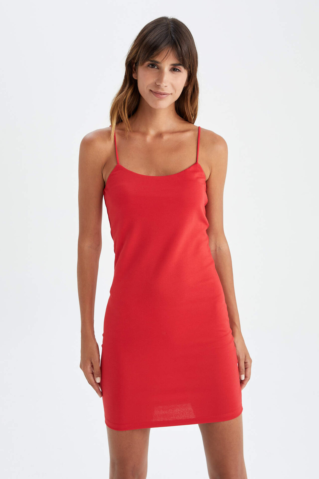 DEFACTO Bodycon Šaty na povrazové ramienka