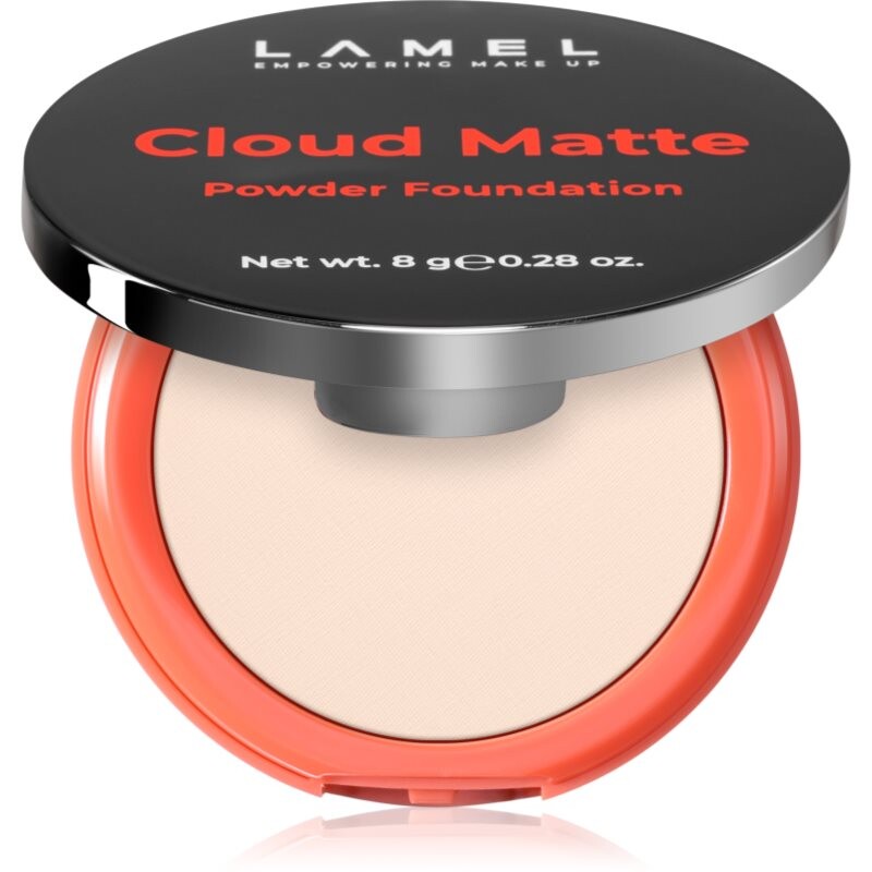 LAMEL Cloud Matte Powder Foundation zmatňujúci púdrový make-up odtieň 01 Fair Ivory 8 g