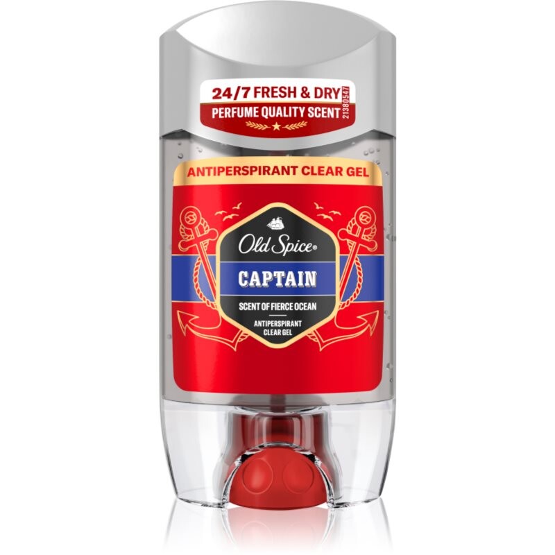Old Spice Captain Antiperspirant Clear Gel gélový antiperspirant pre mužov 70 ml