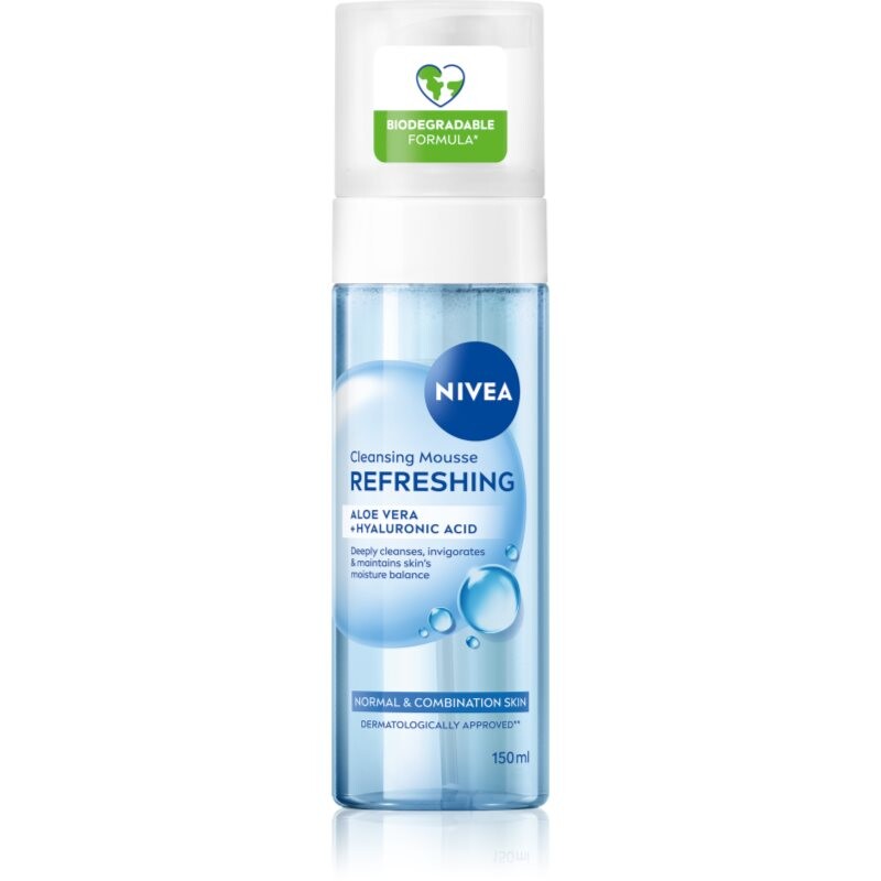 NIVEA Refreshing čistiaca pleťová pena pre normálnu až zmiešanú pleť 150 ml