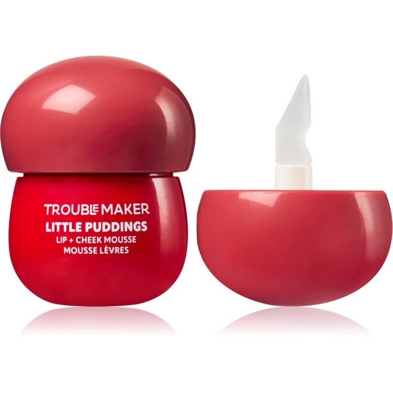 Trouble Maker Little Pudding Lip + Cheek Mousse multifunkčné líčidlo na pery a tvár odtieň Mimi Rose Pink 5 g