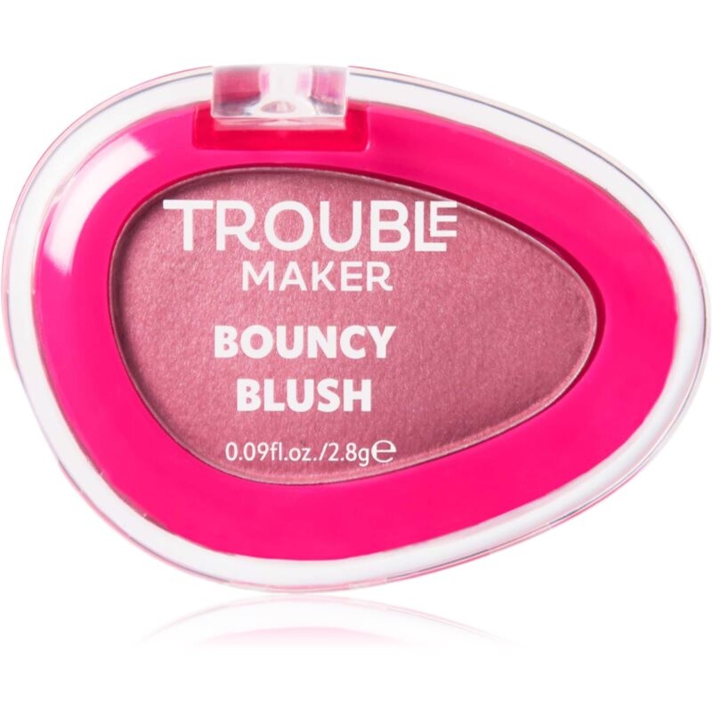 Trouble Maker Bouncy Blush púdrová lícenka odtieň Baseline Rose 2.8 g