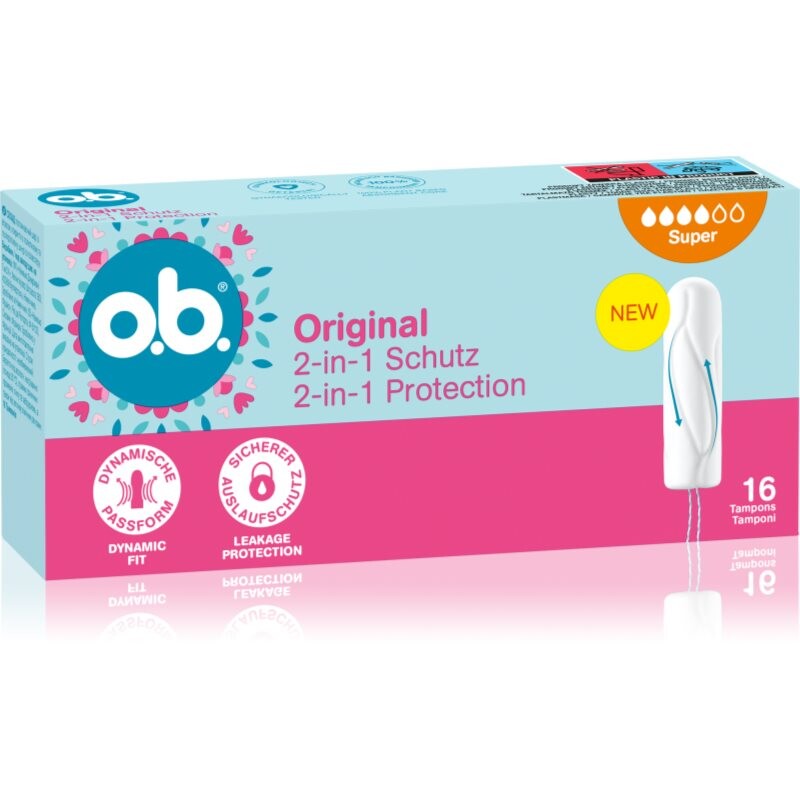 o.b. Original Super tampóny na silnú menštruáciu 16 ks
