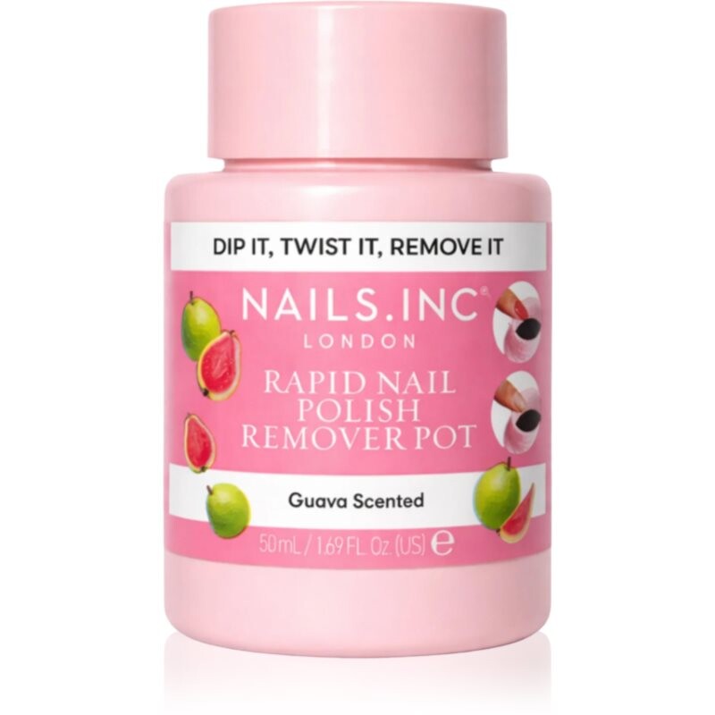 Nails Inc. Rapid Nail Polish Remover Pot Guava Scented odlakovač na nechty 50 ml