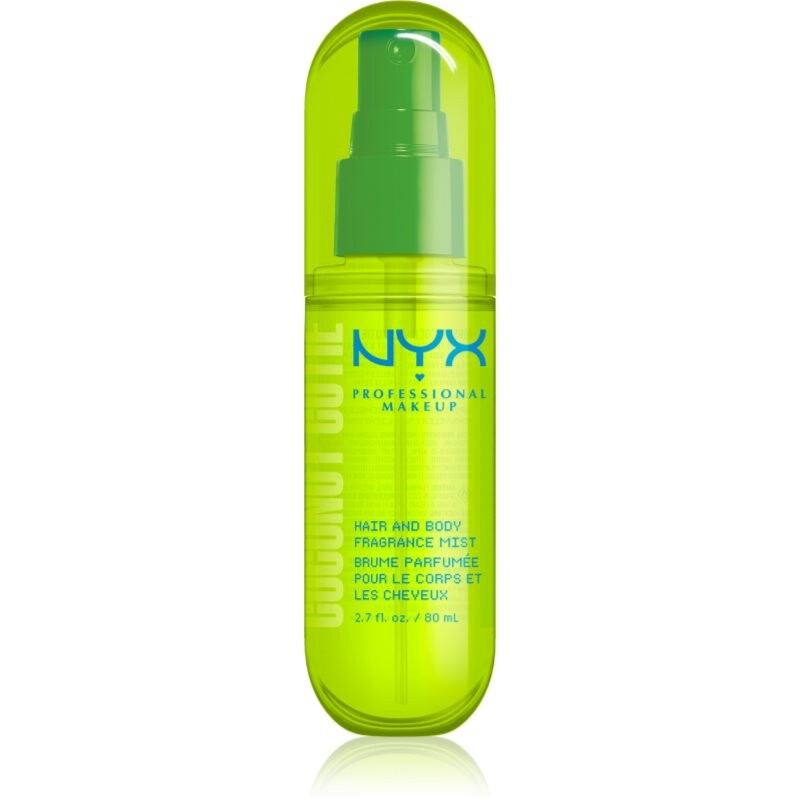 NYX Professional Makeup Fat Oil Body parfumovaná hmla na vlasy a telo s vôňou Coconut Cutie 80 ml