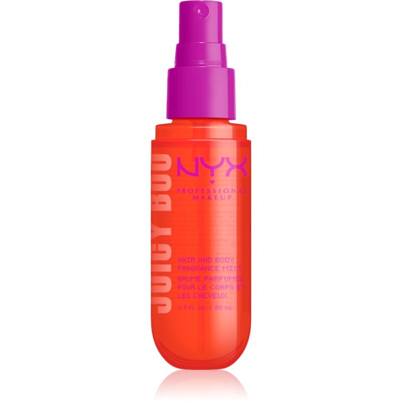 NYX Professional Makeup Fat Oil Body parfumovaná hmla na vlasy a telo s vôňou Juicy Boo 80 ml