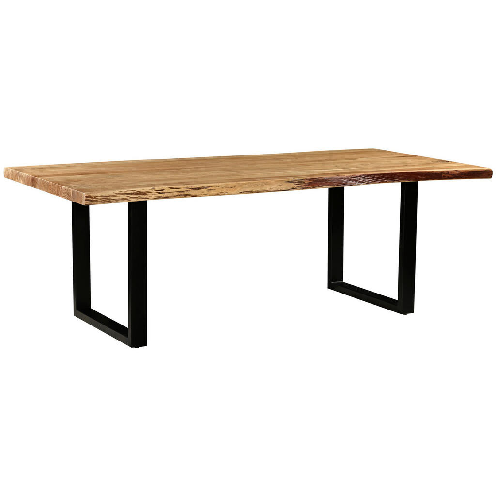 P & B JEDÁLENSKÝ STÔL, akácia, čierna, farba akácie, 220/100/76 cm