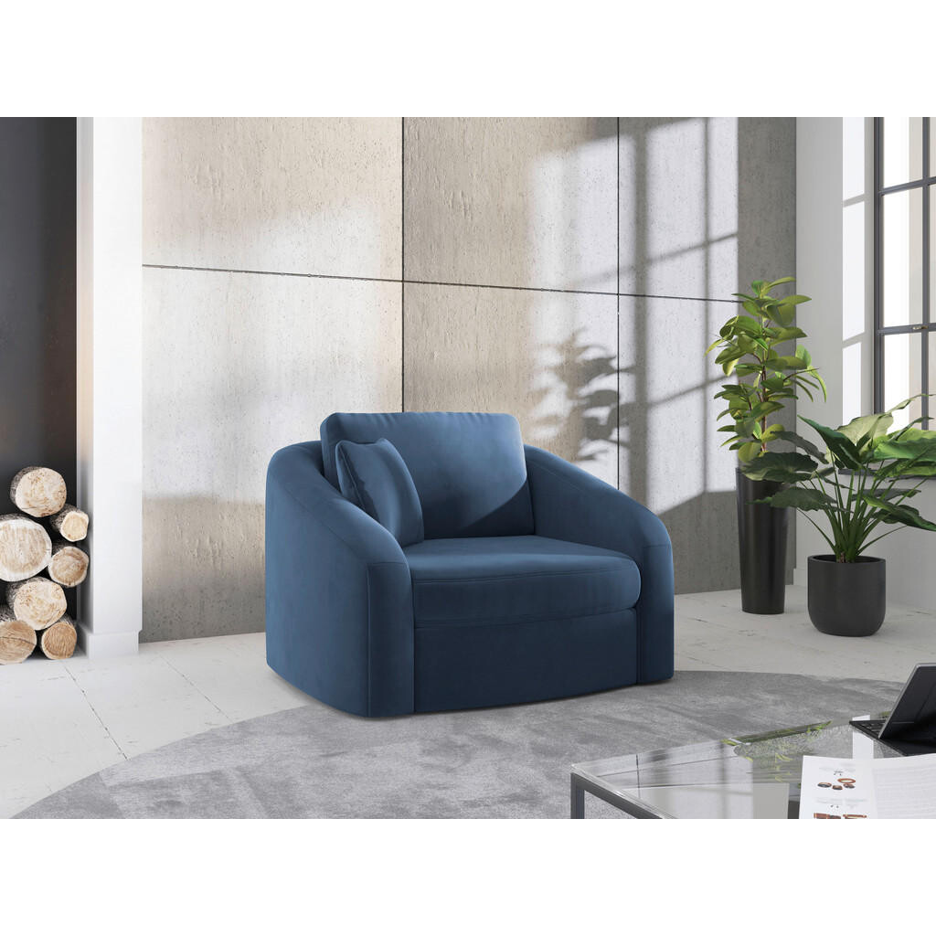 Sit & More KRESLO, textil, modrá