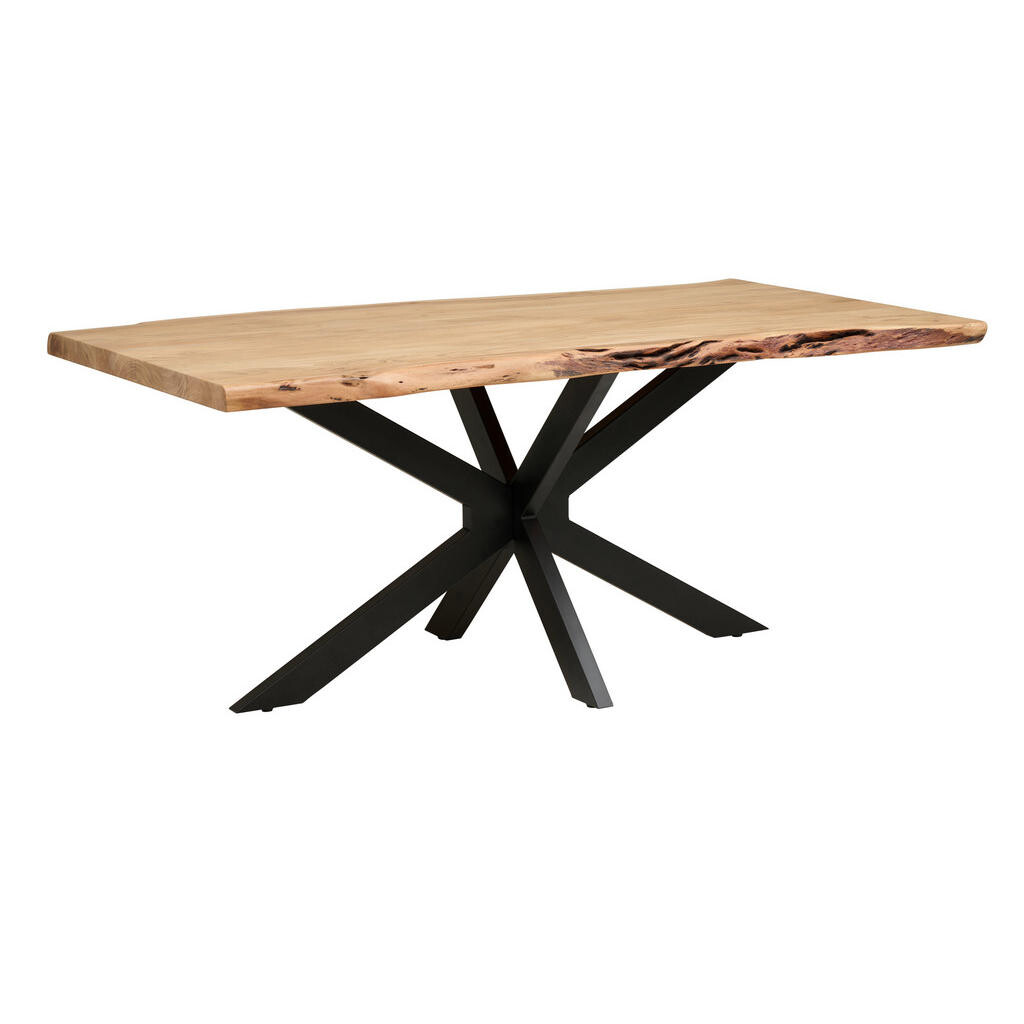 P & B JEDÁLENSKÝ STÔL, akácia, čierna, farba akácie, 200/100/76 cm