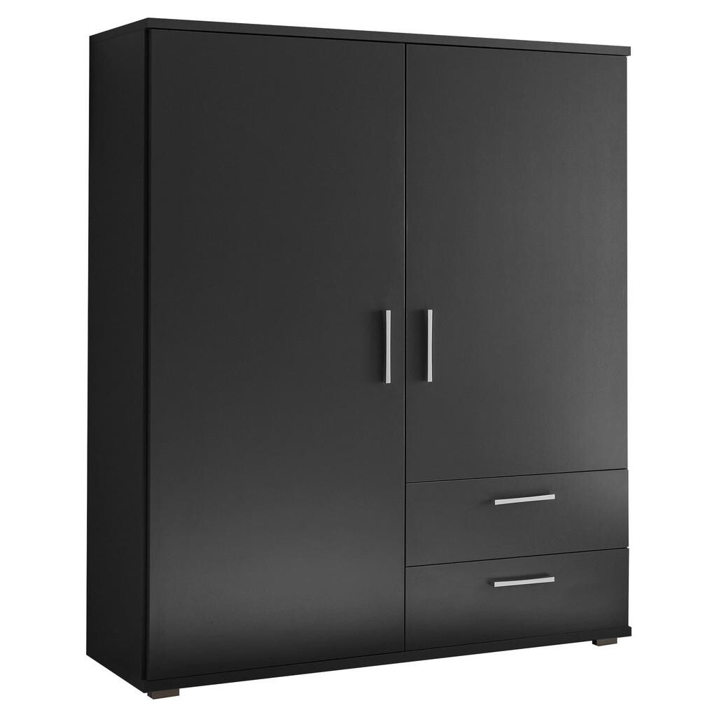 Carryhome VYSOKÁ KOMODA, grafitová, 120/140/38 cm