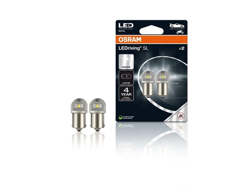 Autožiarovka LED 12V R5W BA15s OSRAM studená biela 2ks