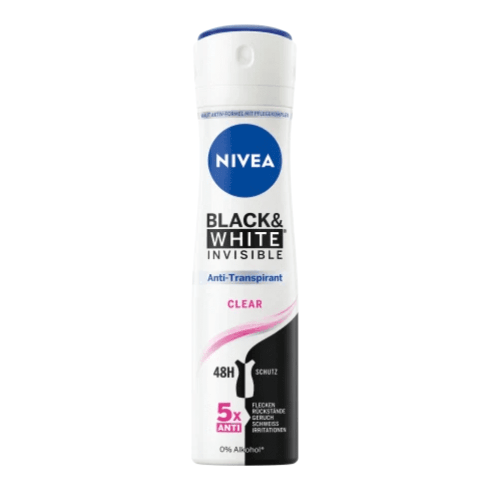 Nivea Invisible for Black & White Clear deospray 150 ml