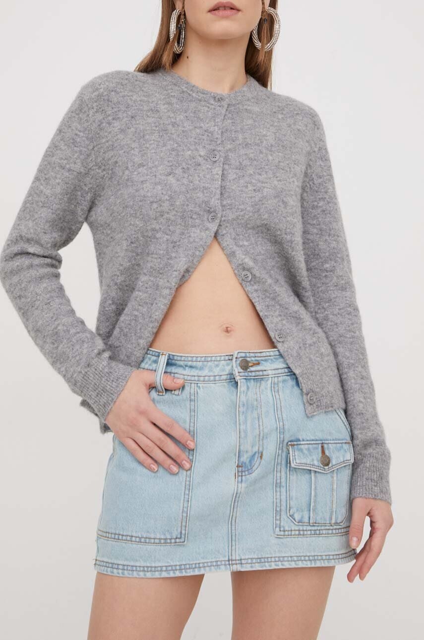 Rifľová sukňa Guess Originals