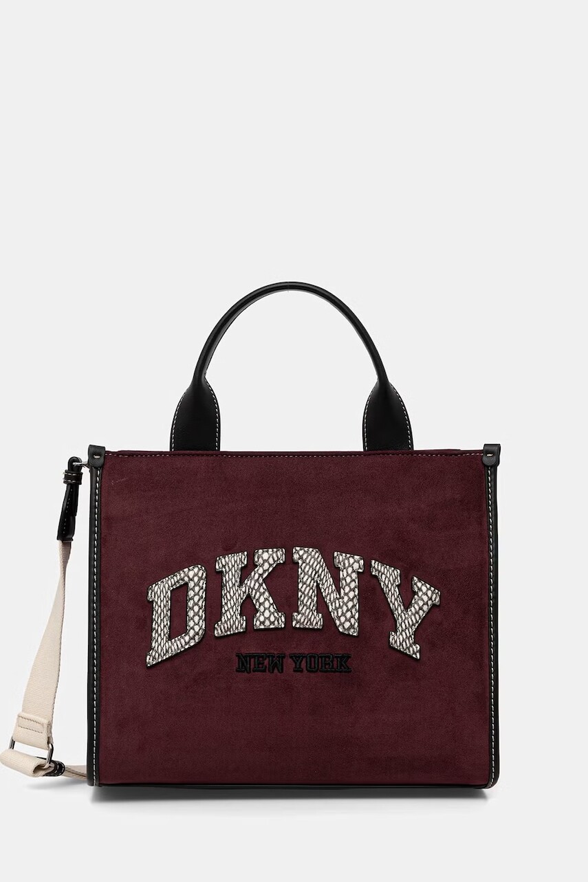 DKNY crossbody kabelka dámska z imitácie semišu