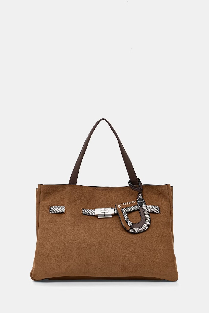 DKNY kabelka typu shopper dámska z imitácie semišu BRYAR