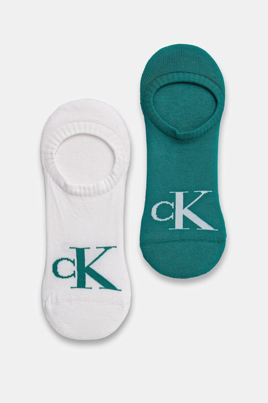 Calvin Klein Jeans členkové ponožky pánske s bavlnou 2-pak