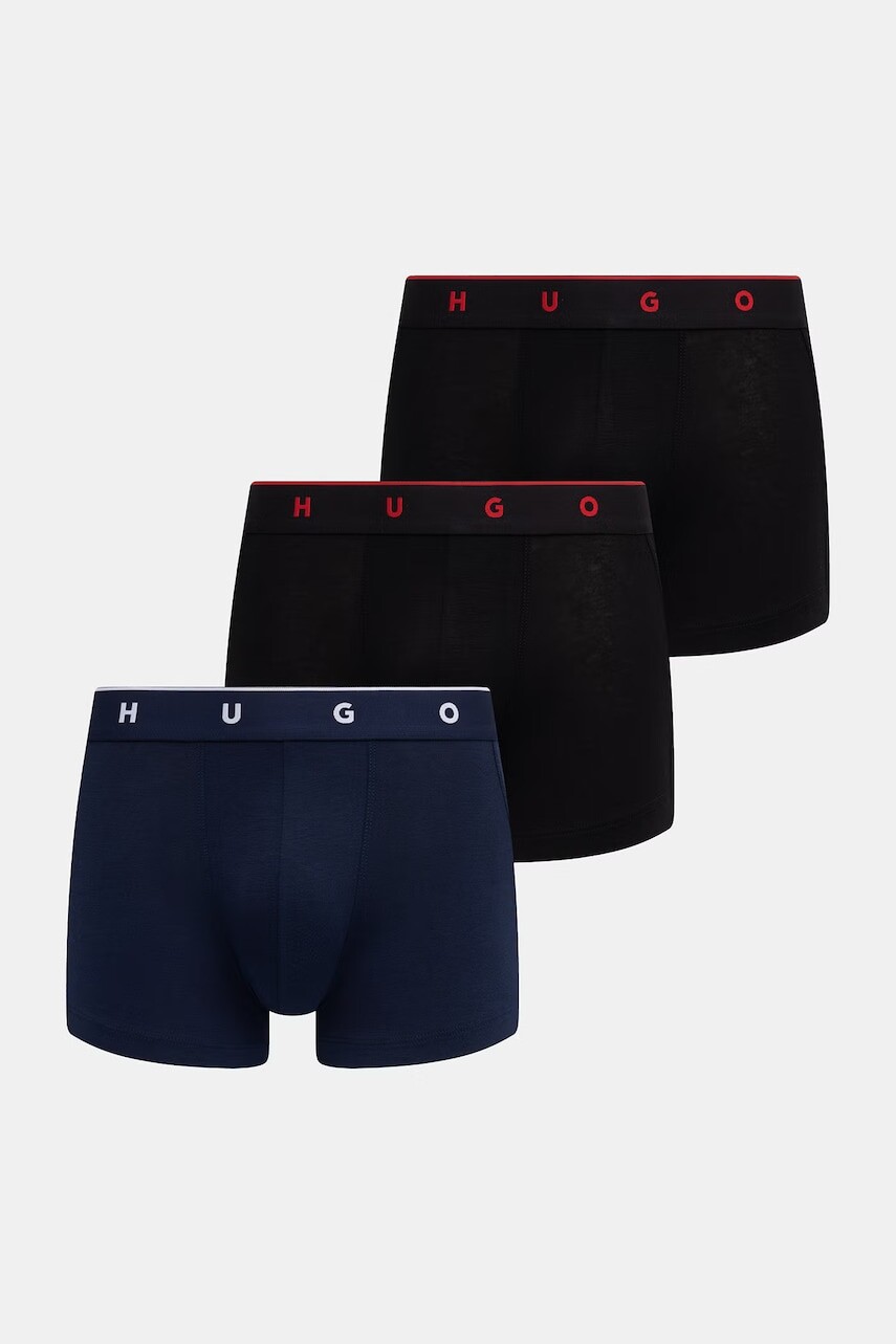 HUGO priliehavé boxerky pánske s modalom TRUNK TRIPLET TITAN 3-pak