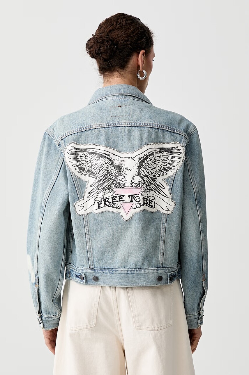 Levi's džínsová bunda dámska ROAD WORN TRUCKER x PRIDE