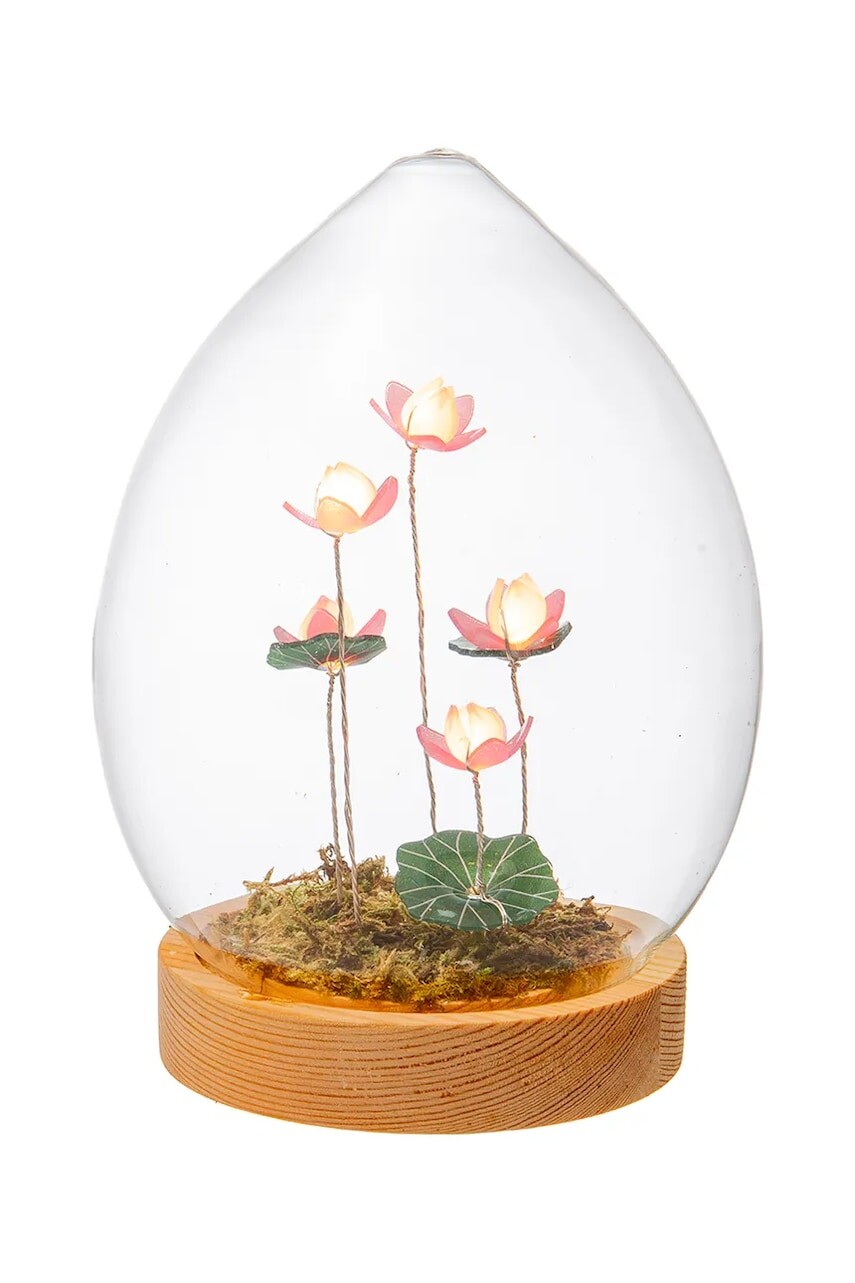 Palais Royal LED dekorácia stojanová zo skla 12 x 17 cm