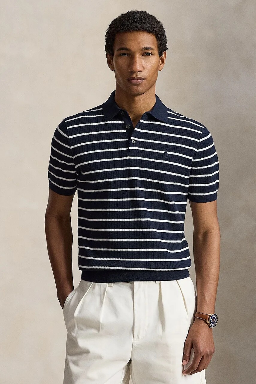 Polo Ralph Lauren úpletové polo tričko pánske bavlnené