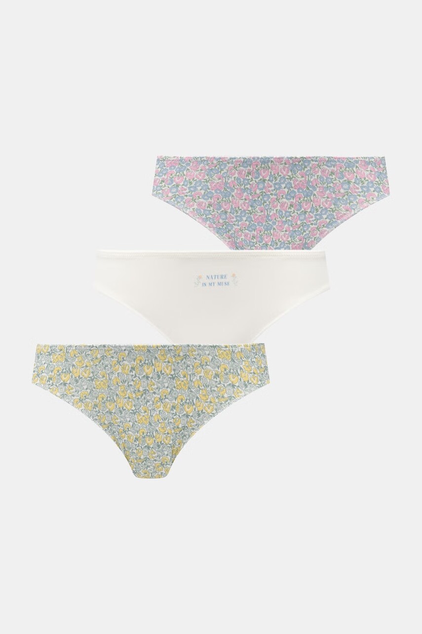 women'secret nohavičky hipstery dámske bavlnené s elastanom 3-pak