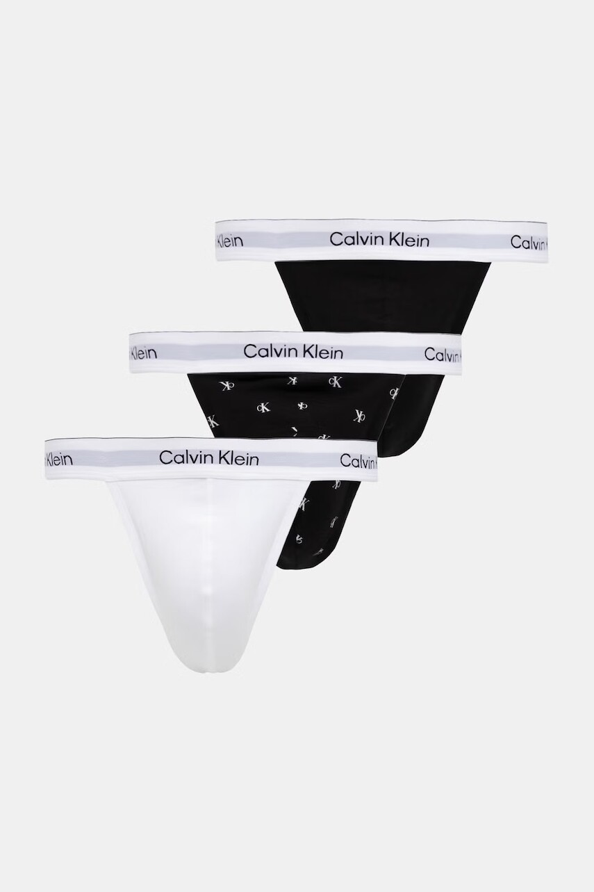 Calvin Klein Underwear tangá pánske bavlnené s elastanom 3-pak